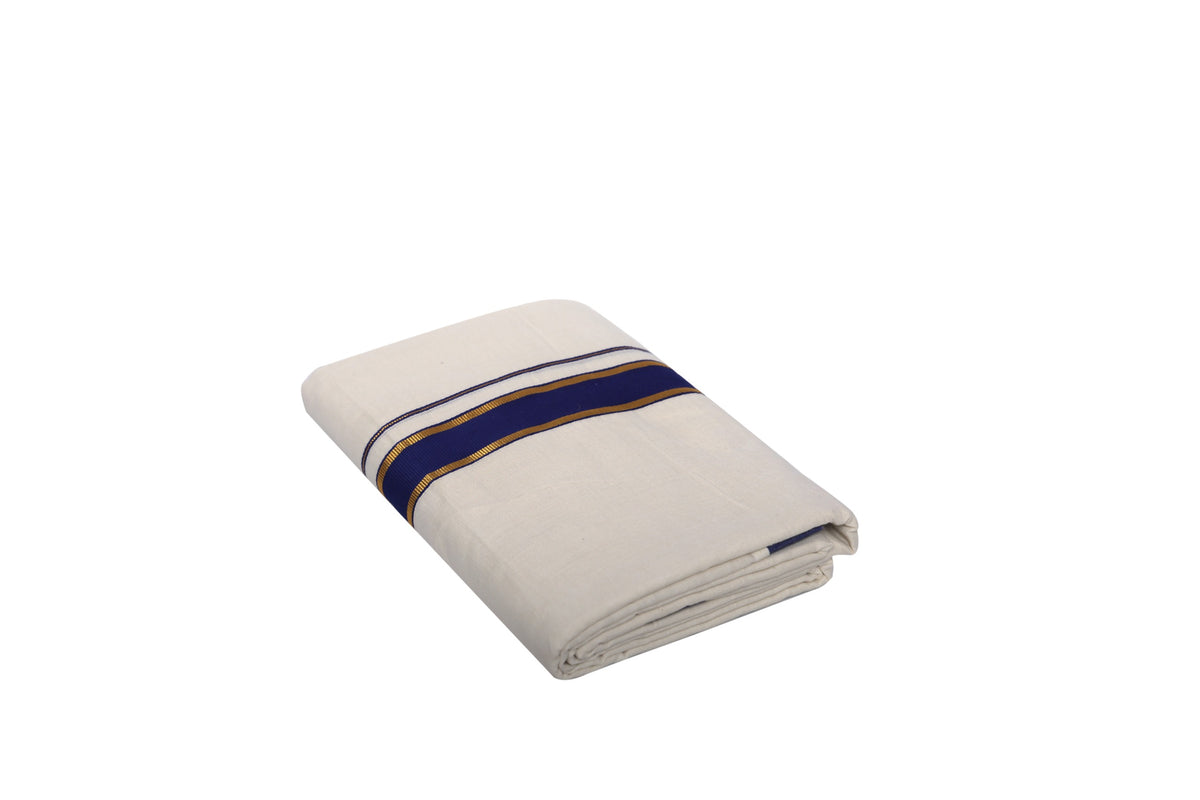 Double mundu with Fancy Kara