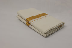 Double mundu with Gold Kasavu Kara